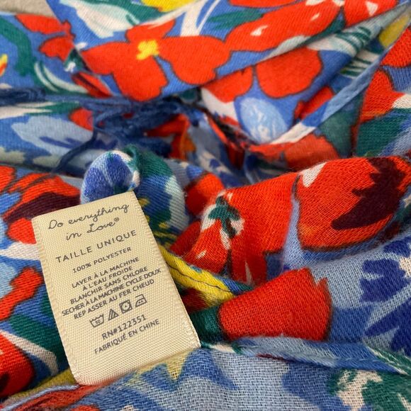 Anthropologie Do Everything in Love Open Front Kimono Cardigan Floral OS tassels - Picture 6 of 9